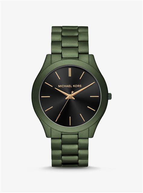 michael kors watch new design with flowers|Michael Kors green watches.